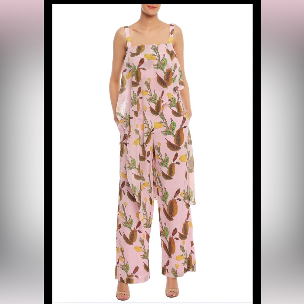 Masaba Spicy Jackfruit Assymetrical Top and Palazzo Pants Set